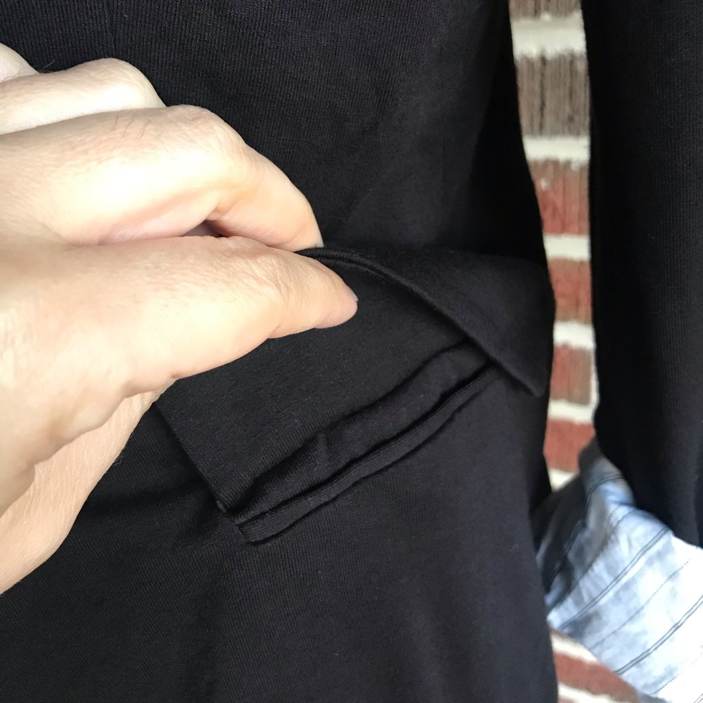 Mng Basic Black Fully Lined Blazer Size Medium - image 5